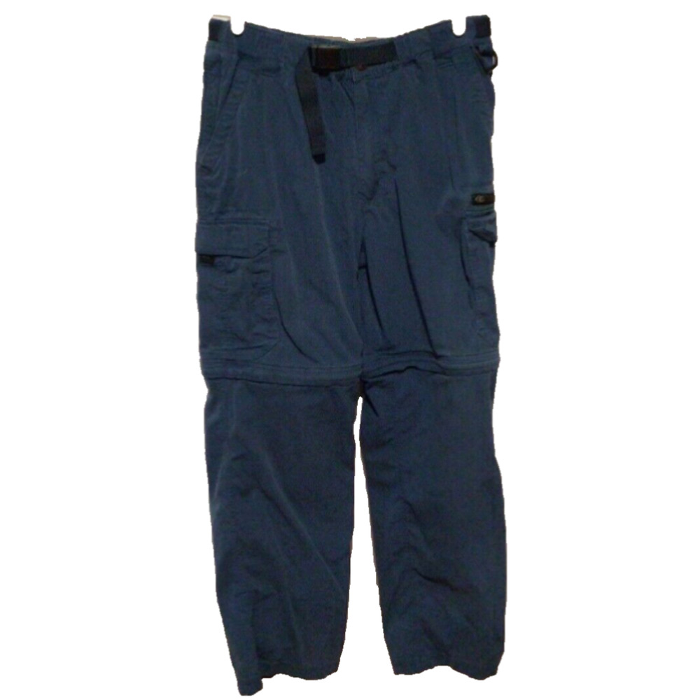 BC Clothing ~ Men's Dark Teal Convertible Cargo Pants & Shorts ~ Size L X 32